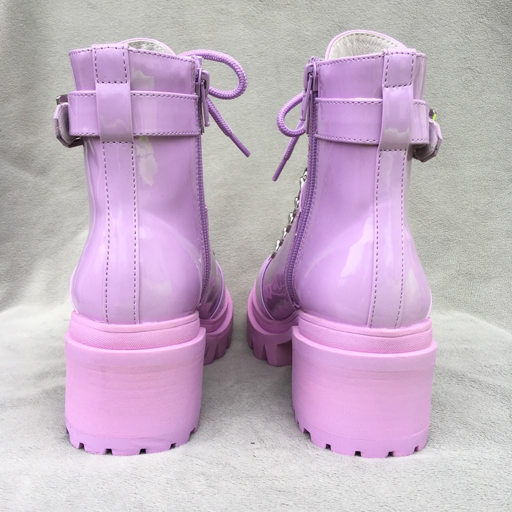 Jeffrey Campbell Czech Boots Lilac Purple 6.5 - Picture 3 of 8